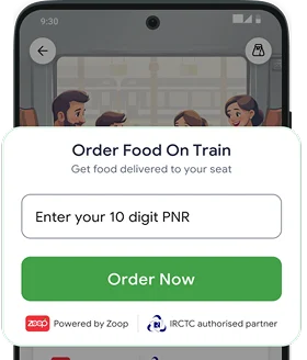Enter PNR and tap Order Now