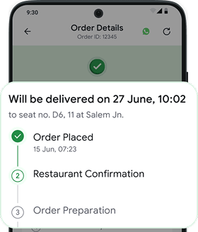 Track your food order live
